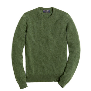 Cashmere Crewneck Sweater - Grass Green